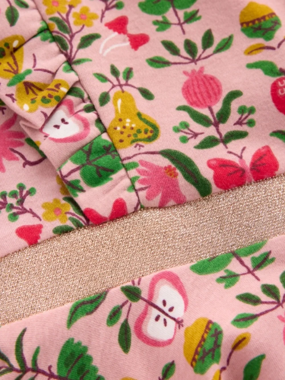 Mini Boden - Pink Autumn Tapestry Cora Twirly Jersey Dress, Size 8-9y